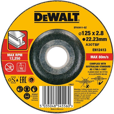 Dewalt Zubehör Extreme 2x Trennscheibe Metall 125 x 2,8 x 22,2 mm - dt43911-qz