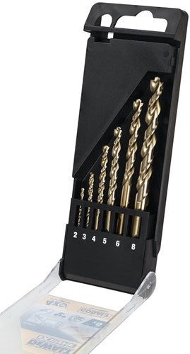Dewalt Zubehör HSS Industrie-Kobalt-Metallbohrer 6-teiliges Set (2,3,4,5,6,8 mm) – dt4956-qz
