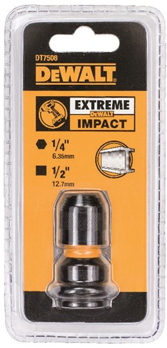 Imp Dewalt Zubehör Act Impact Nut Adapter 1 2 auf 1 4 Sechskant – DT7508-QZ