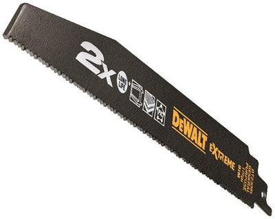 Dewalt Zubehör Säbelsägeblatt 2x Bim 228x2,5mm extra dick, universell einsetzbar – dt2308l-qz