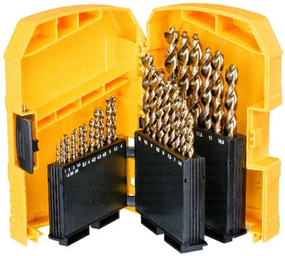 Robuster Koffer für Dewalt-Zubehör, 29-teilig, HSS-G-Metallbohrer Extreme 2 (ø1 mm–13 mm) – dt7926-xj