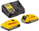 Dewalt DCB115D2 18V Starterset (2x 2,0Ah Akku) DCB183 + Ladegerät DCB115 - DCB115D2-QW