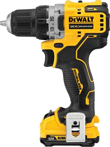 Dewalt DCD701D2-QW Akku-Bohrschrauber – 12 V XR – bürstenlos – 2 x 2,0 Ah Akku – im Tstak-Koffer