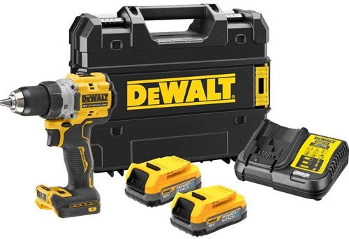 Dewalt dcd800e2t kompakter Akku-Bohrschrauber 18 V XR 1,7 Ah Power Stack in Tstak