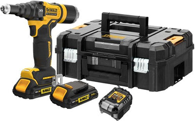 Dewalt DCF403D2GT-QW Akku-Nietpistole | 4,8 mm | xr 18v ​​​​| 2x 2,0Ah Akkus + Ladegerät | im Fall - dcf403d2gt-qw
