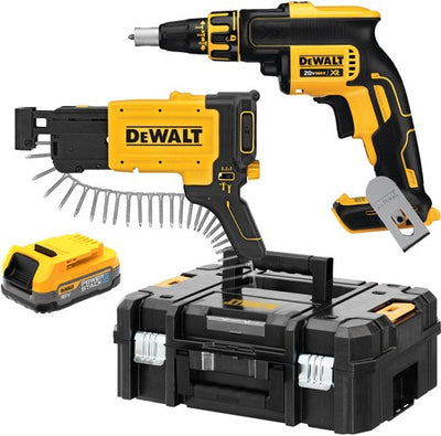 Dewalt dcf620e1k Akku-Trockenbauschrauber | 1 4 | 18V XR Power Stack | in tstak - dcf620e1k-xj