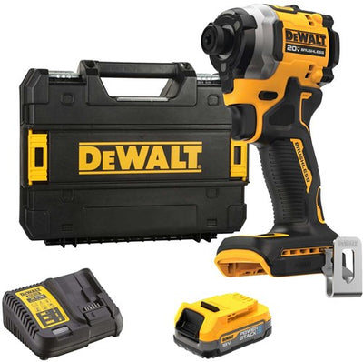 Dewalt dcf850e1t-qw – 18 V XR bürstenloser ultrakompakter Schlagschrauber | 3 Geschwindigkeiten | 1x Power Stack im Tstak – dcf850e1t-qw