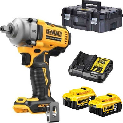 Dewalt dcf892p2t-qw – 18 V XR bürstenloser 1/2 Schlagschrauber (Stiftanschluss) | 2x 5,0ah | im Tstak-Fall - dcf892p2t-qw
