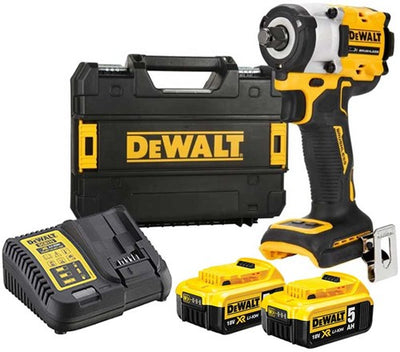 Dewalt DCF921P2T-QW – 18 V XR bürstenloser Kompakt-Schlagschrauber | mit Reibring | 1 2 Verbindung | 2x 5,0ah | in tstak - dcf921p2t-qw