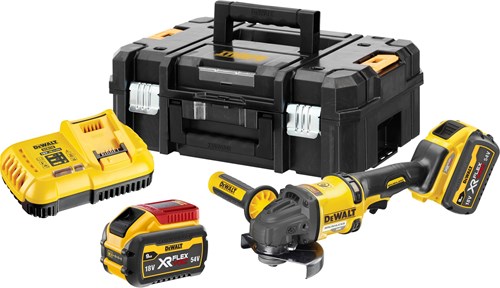Dewalt dcg418x2 | haakse slijper | xr | flexvolt | 54 v | 9,0ah | li-ion | 125mm | set - dcg418x2-qw
