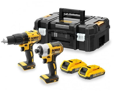Dewalt dck2060d2t Akku-Kombinationsset 18 V 2,0 Ah Li-Ion im Koffer – dcd778 + dcf787 – dck2060d2t-qw