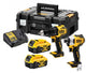 Dewalt Dck2062m2t-qw Kombiset 18 V 4,0 Ah Li-Ion – Akku-Schlagbohrmaschine DCD709 + Schlagschrauber DCF809 – Dck2062m2t-qw