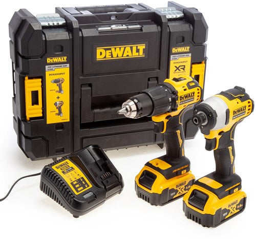 Dewalt dck2062p2t Kombiset 18 V 5,0 Ah Li-Ion – Akku-Schlagbohrschrauber DCD709 + Schlagschrauber DCF809 – Dck2062p2t