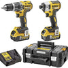 Dewalt dck266p2t Batteriesatz | dcd796 + dcf887 im T-Stak-Gehäuse | 18 V 5,0 Ah Li-Ion – dck266p2t-qw