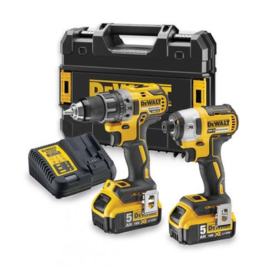 Dewalt dck268p2t Akku-Bohrschrauber dcd791 + Schlagschrauber dcf887 | 18 V 5,0 Ah Li-Ion – dck268p2t-qw