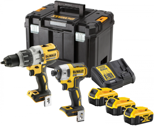 Dewalt dck276p3t | Kombinationsset | XRP-Schrauben-Schlagbohrmaschine DCD996 + Schlagschrauber DCF887 | 18v xr | bürstenlos | 3x5,0ah | in tstak - dck276p3t-qw