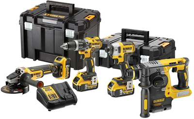 Dewalt dck422p3t Batteriesatz | dcd796 + dcf887 + dcg405 und dch273 in T-Stak-Gehäusen | 18 V 5,0 Ah Li-Ion – dck422p3t-qw