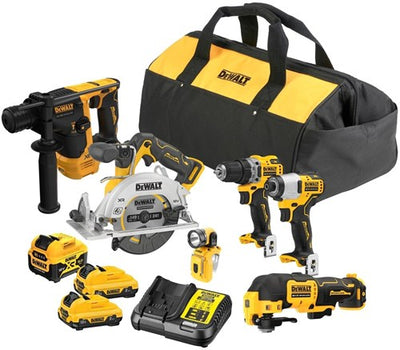 Dewalt dck611p1d2-qw | 12V XR bürstenloser 6-Kit-Wertsatz (DCD701+DCF801+DCS512+DCH072+DCS353+DCL510) – Dck611P1D2-QW