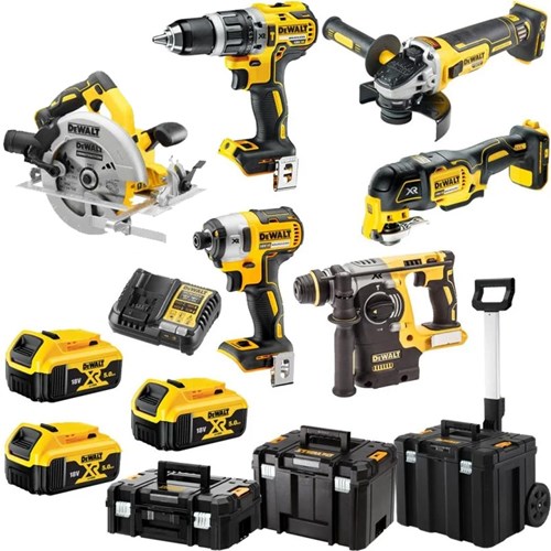 Dewalt dck685p3t | Kombinationsset | dcd796 + dcf887 + dch273 + dcg405 + dcs570 + dcs356 | 18v | 5,0 Ah Li-Ion | in tstak - dck685p3t-qw