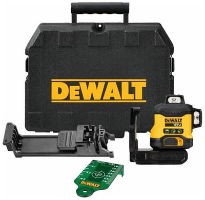 Dewalt dcle34031n-xj selbstnivellierender Kreuzlinienlaser | 3x360° | grüner Strahl | 18 Volt | exkl. Akkus und Ladegerät – dcle34031n-xj