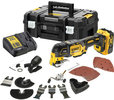 Dewalt DCS356P1 Oszillierendes Multifunktionswerkzeug | 18v | 5,0ah | Li-Ion in Tstak – Lieferung mit 1 Batterie – DCS356P1