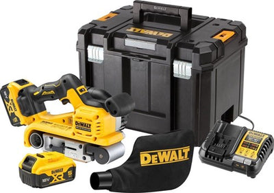 Dewalt dcw220p2 Akku-Bandschleifer | 18v | 5,0ah | Li-Ion im T-Stack – dcw220p2-qw