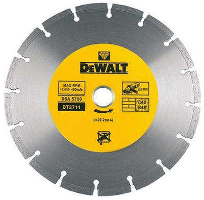 Dewalt Diamanttrennscheibe, segmentiert, 125 mm, dt3711 – dt3711-qz
