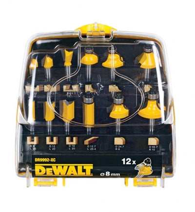 Dewalt dt90016-qz Fräserset | 8mm Schaft | 12 Stück - dt90016-qz