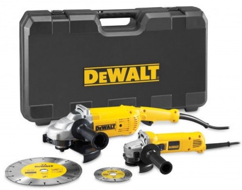 Dewalt DWE492SDT 230 mm Winkelschleifer + DWE4207 125 mm Schleifer im Koffer – DWE492SDT-QS