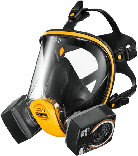 Dewalt dxir1ffmla2p3 leichte wiederverwendbare Vollgesichtsmaske mit A2P3-Filtern | Größe l - dxir1ffmla2p3