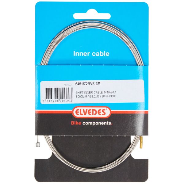 Getriebeinnenzug Edelstahl 2 Nippel 3 Meter 6451 72 Edelstahl 3m