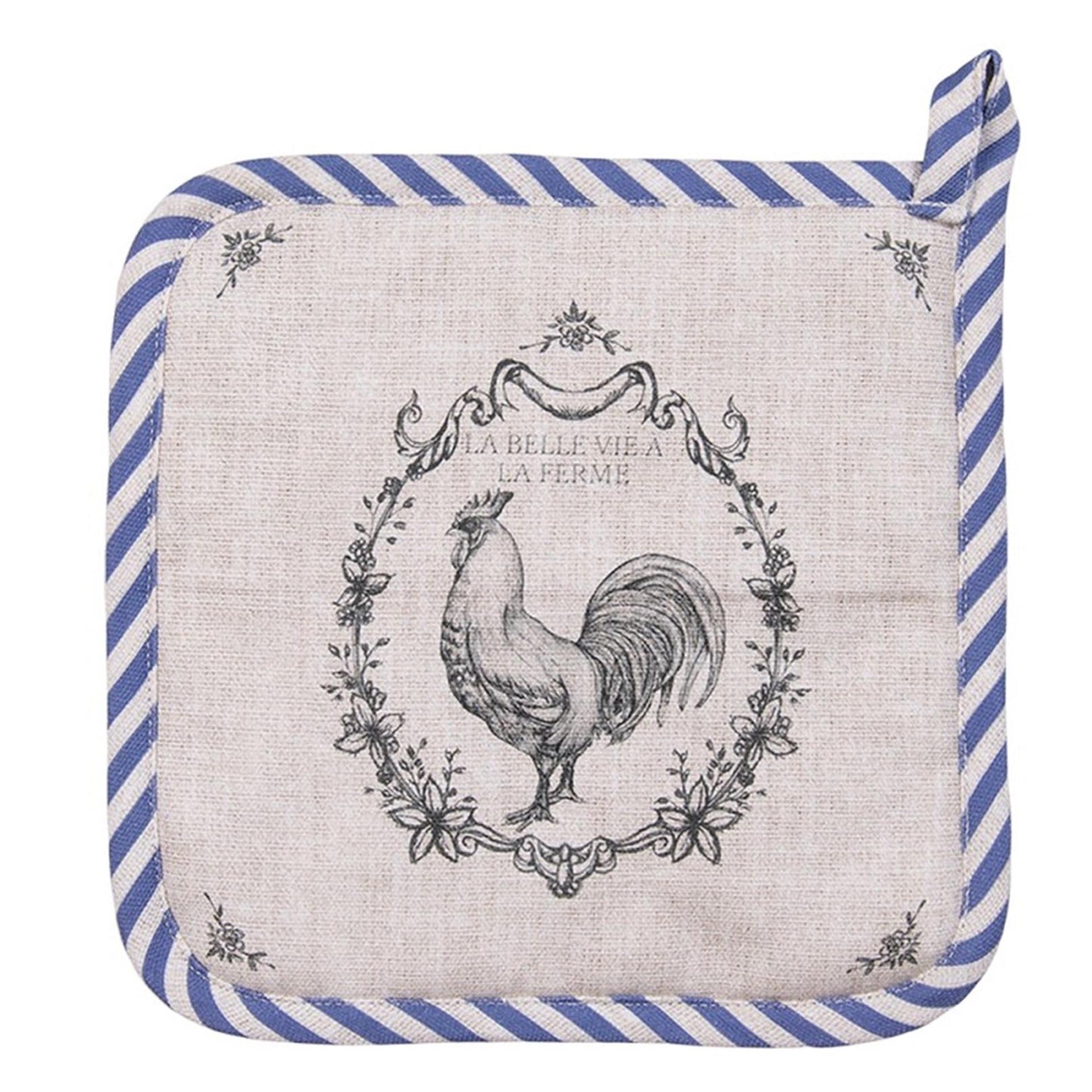 Clayre Eef Topflappen Hahn 20x20cm