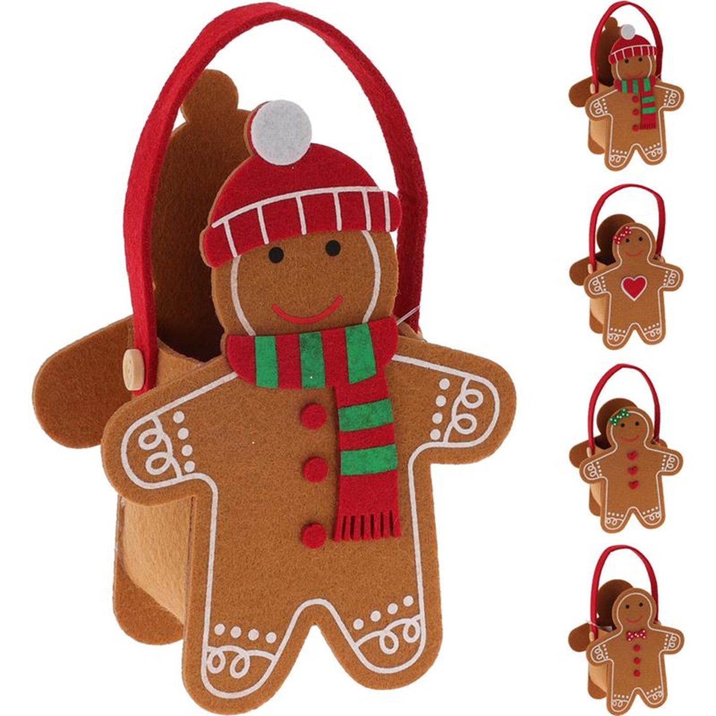 Home Styling Geschenktüte Filz Lebkuchen 15cm