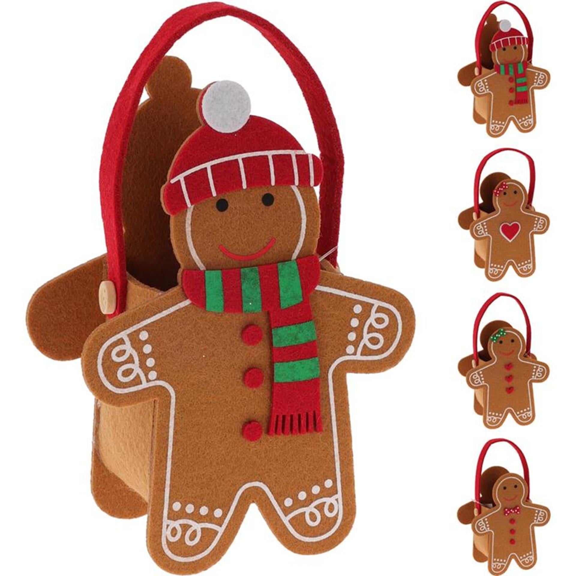 Home Styling Geschenktüte Filz Lebkuchen 15cm