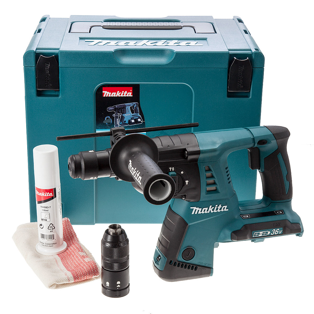 Makita hebr264zj 2x18v Kombihammer | sds-plus | ohne Batterien und Ladegerät hebr264zj