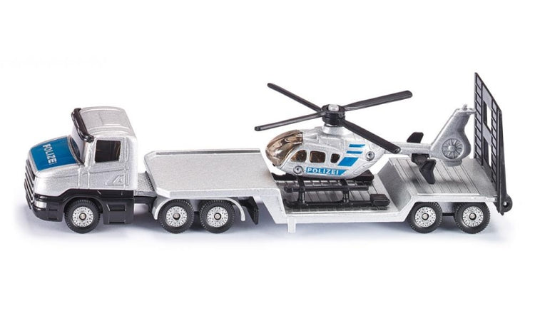 Siku 1610 Tieflader + Helikopter 15,8cm