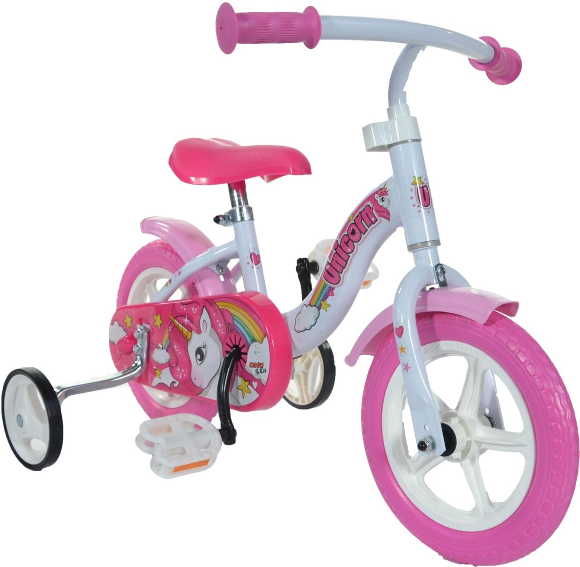 Dino Bikes Dino Kinderfahrrad Einhorn 10 Zoll