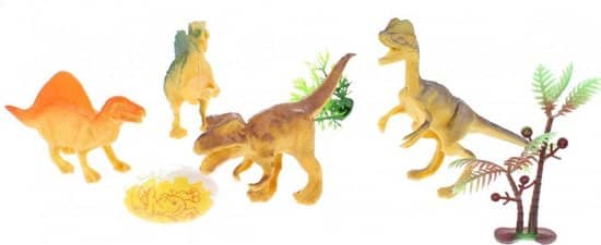 Toi-Toys Welt der Dinosaurier 4 Dino Apos; s mit 1 Dino -Ei