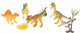 Toi-Toys Welt der Dinosaurier 4 Dino Apos; s mit 1 Dino -Ei