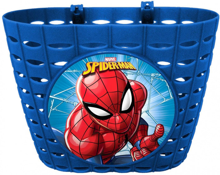Marvel Spider-Man Fahrradkorb Jungen 12 x 20 cm blau
