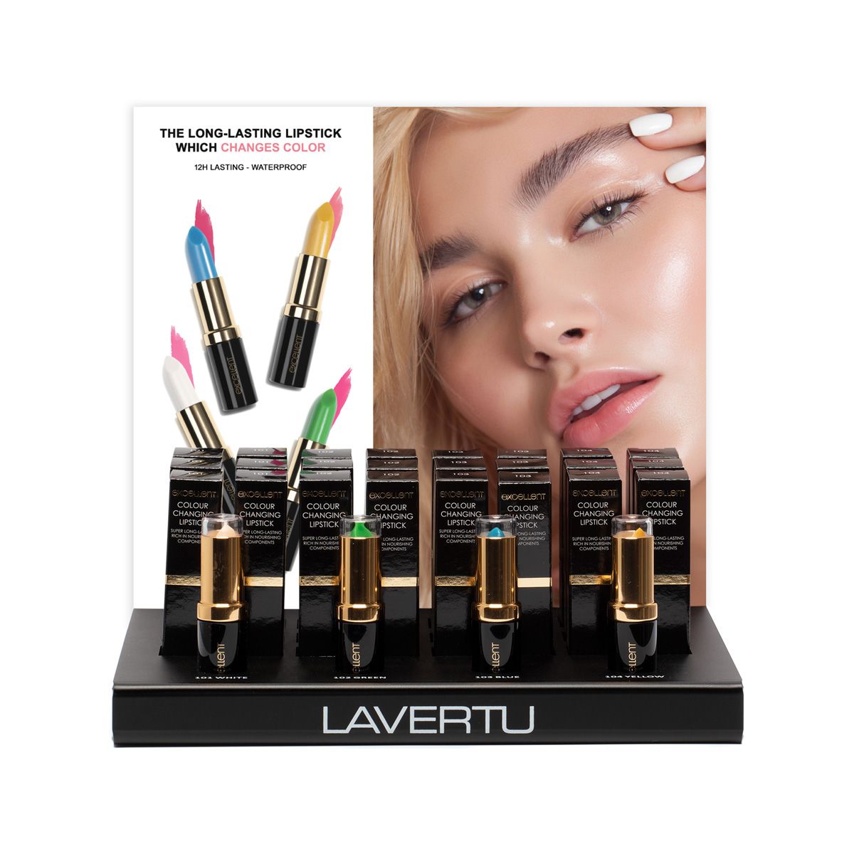 Ausgezeichnetes Lippenstift Display komplett (24st)