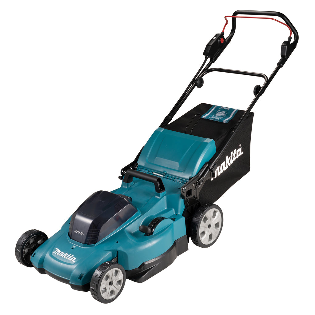 Makita dlm538pt2 | lxt 2x18 V Akku-Rasenmäher | 53cm | 5,0 Ah Akku (2 Stück) | Duo-Schnellladegerät | im Karton - dlm538pt2
