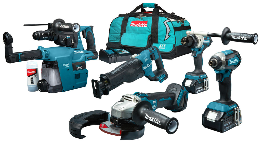 Makita dlx5069tx1 | Kombinationsset | 5 Maschinen | 18v | 2 x 5,0 Ah | Li-Ion - dlx5069tx1