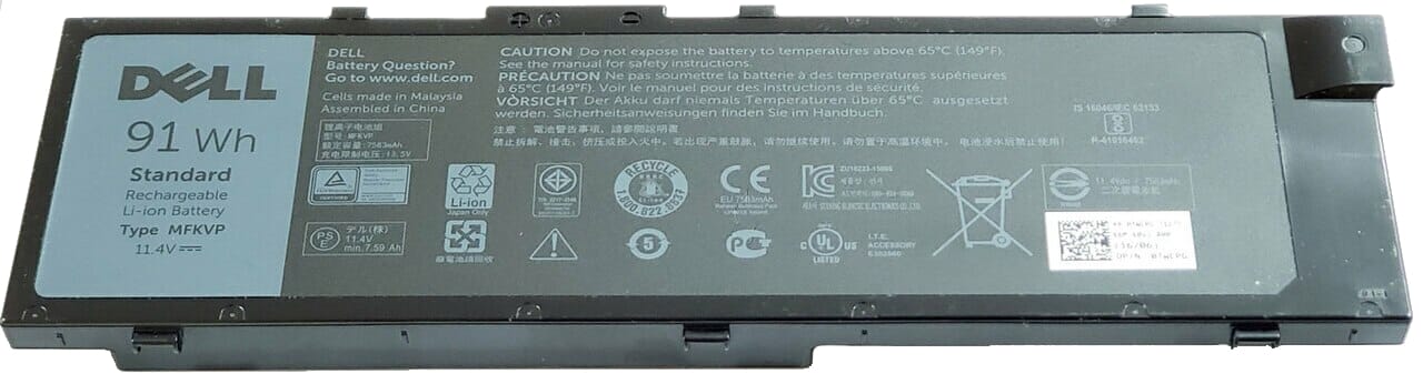 Dell Laptop Batterie 7950 mAh