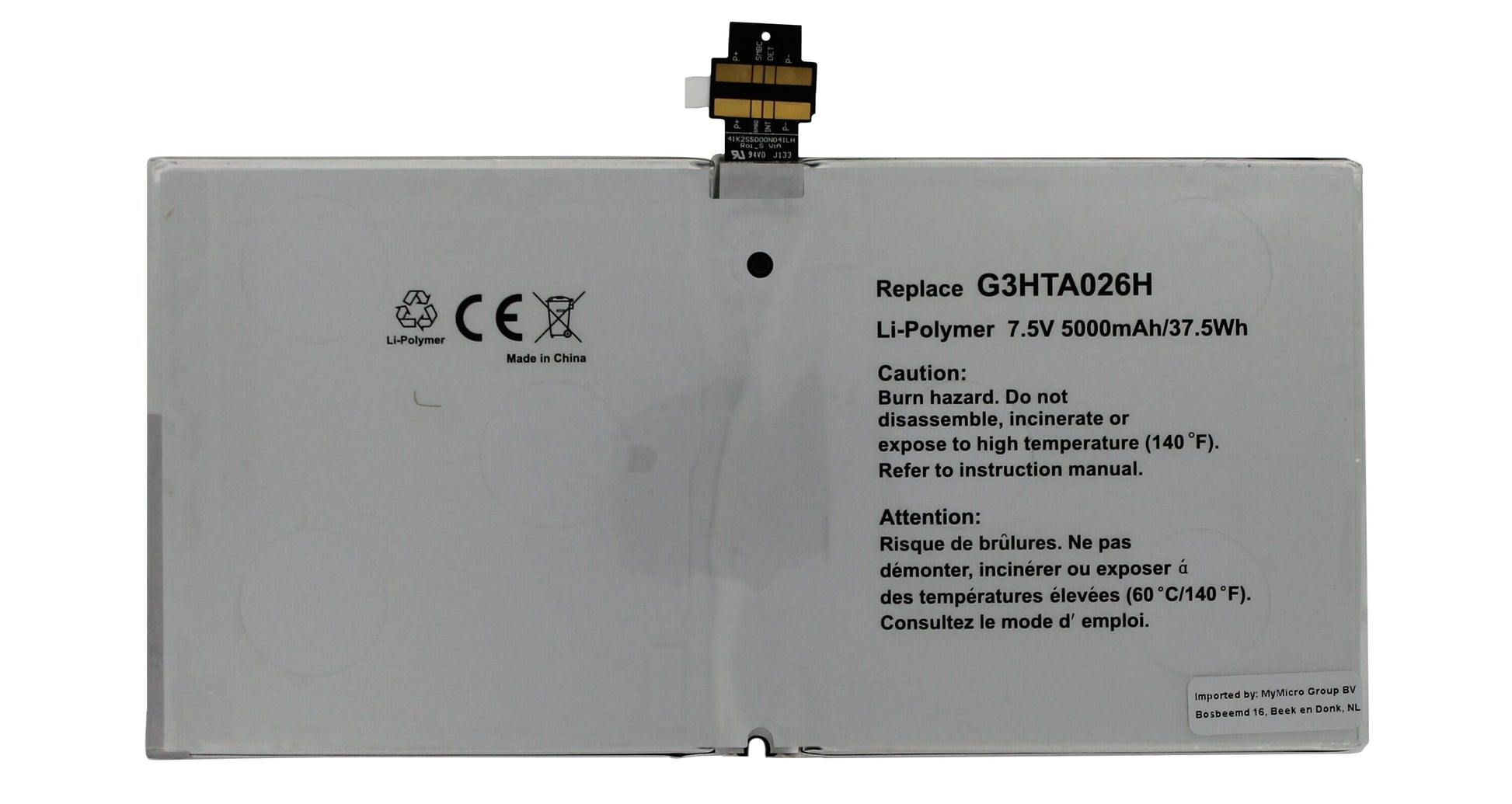 Ersatz Tablet Battery 5000 mAh
