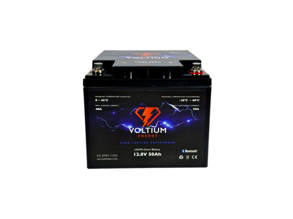 Voltium Energy LifePO4 Batterie 12,8 V 50AH Bluetooth