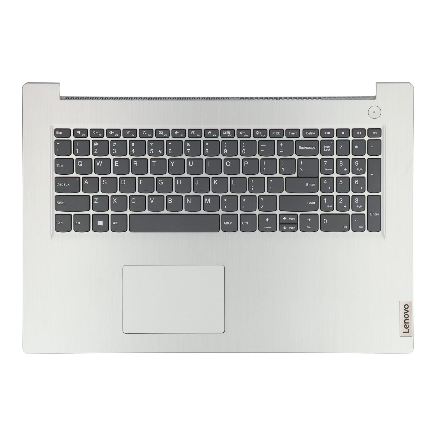 Lenovo Laptop -Tastatur QWERTY Us + Top Cover grau