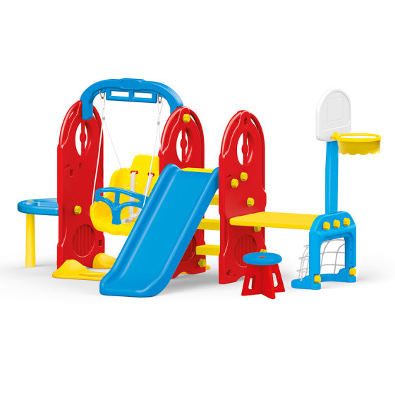 Dolu 7-in-1-Spielset mit Folie und Swing Blue Rot
