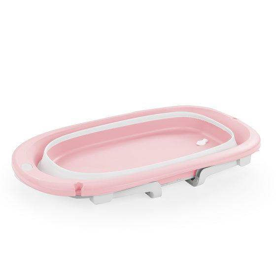 Dolu faltbares Babybad rosa weiß