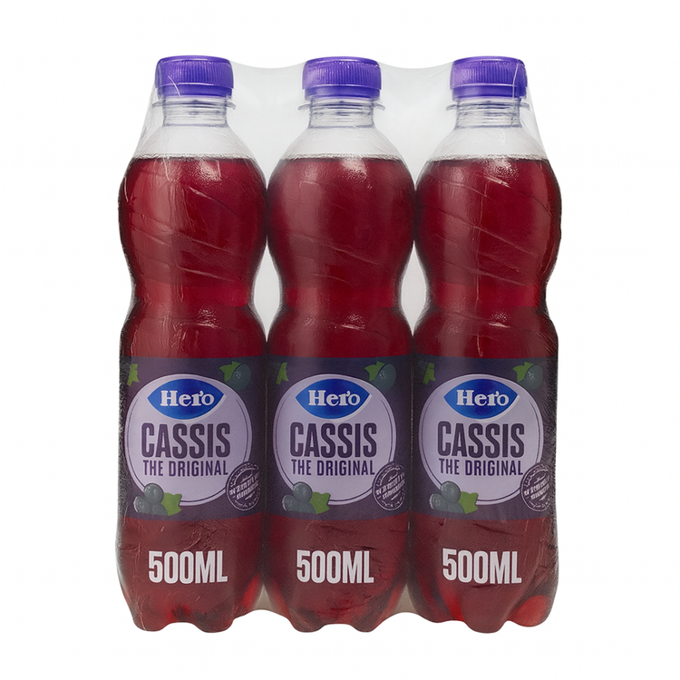 Hero Cassis-Kappe (6x 50cl)